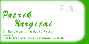 patrik margitai business card